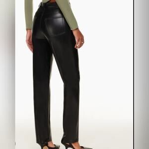 Wilfred Aritzia The Melina Super High-rise Vegan Leather Pants Women' Size 12